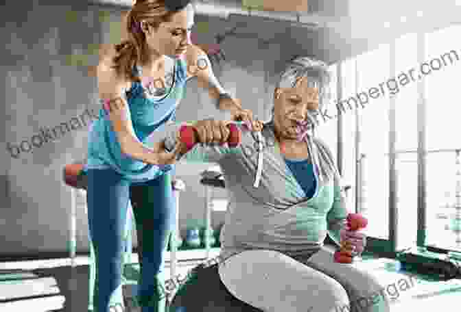 A Caregiver Exercising In The Gym, Surrounded By Gym Equipment. The Challenges Of Caregiving: Seeing Serving Solving