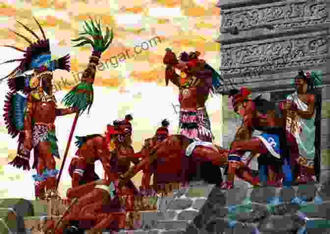 An Aztec Priest Performing A Ritual Sacrifice On A Sacrificial Stone. You Wouldn T Want To Be A Aztec Sacrifice