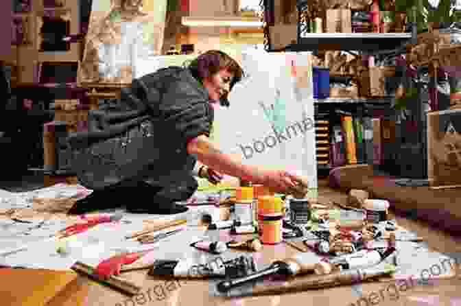 Artist Working In A Studio, Surrounded By Creative Materials Motivation For Creative People: How To Stay Creative While Gaining Money Fame And Reputation