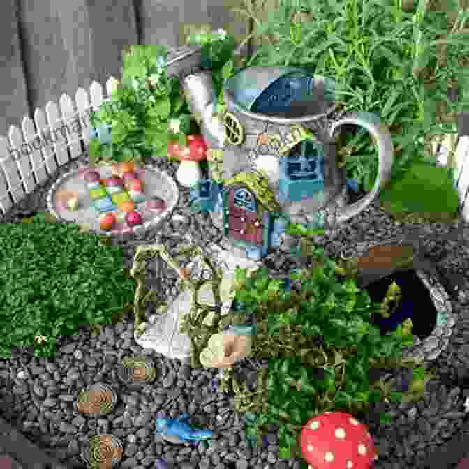 Assortment Of Miniature Fairy Garden Supplies, Including Figurines, Houses, And Plants THE COMPLETE GUIDE TO FAIRY GARDENING: A Step By Step Guide To Making Your Own Fun Miniature Fairy Gardens