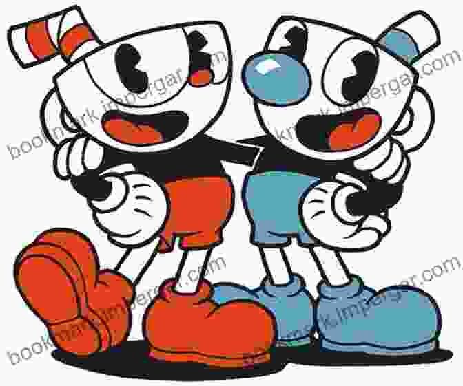 Cuphead And Mugman Standing At The Base Of A Colossal Mountain Cuphead In A Mountain Of Trouble: A Cuphead Novel