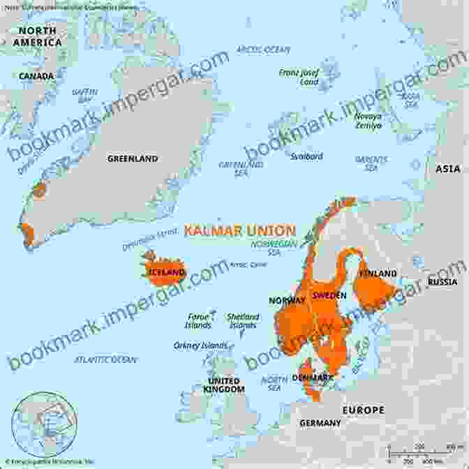 Map Depicting The Union Of Kalmar Swedish Empire: A History From Beginning To End