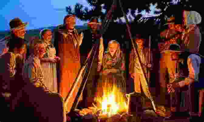 Oregon Pioneers Gathered Around A Campfire Pioneer Days Of Oregon History: All Volumes