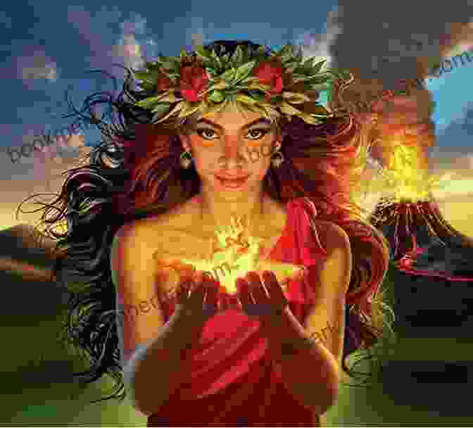 Pele, The Goddess Of Volcanoes And Fire, Is Often Depicted As A Beautiful Yet Fierce Deity With Flowing Hair And A Molten Heart Ka Po E Mo O Akua: Hawaiian Reptilian Water Deities