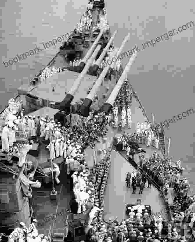 The USS Missouri, With Its Guns Trained On Tokyo, Played Host To The Historic Surrender Ceremony. Avenging Pearl Harbor: The Saga Of America S Battleships In The Pacific War